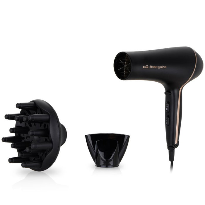 Orbegozo Secador de Pelo SE-2065 - 2000W, Negro